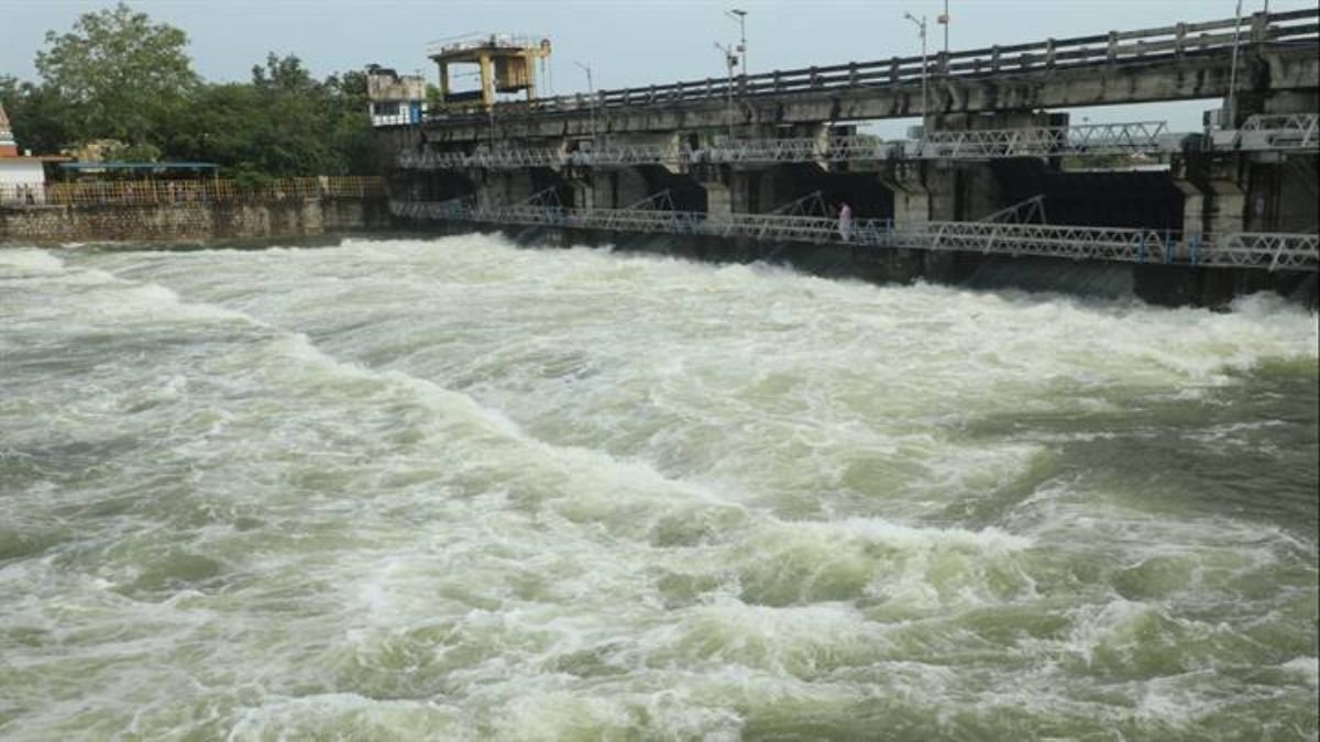 फिर खुले तिघरा जलाशय के सातों गेट, 10 हजार क्यूसेक पानी छोड़ा; डाउन स्ट्रीम के गाँवों में अलर्ट