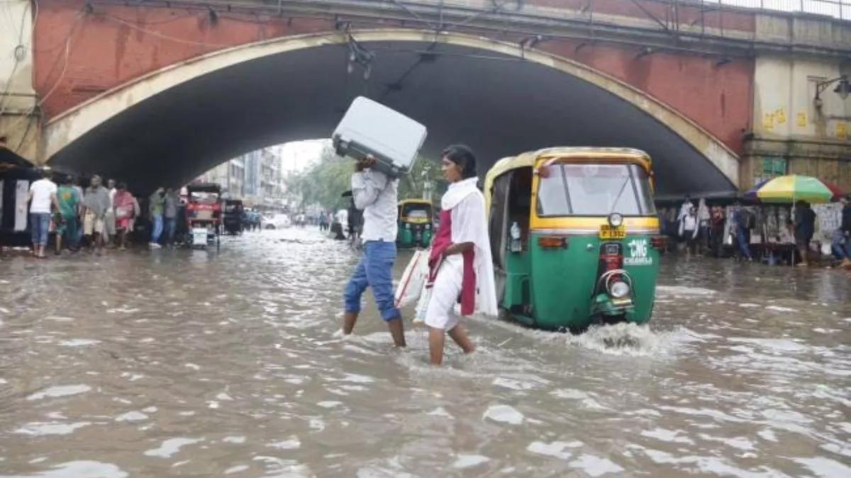 मुरैना के वार्ड 40 में जल भराव से हाहाकार, गंदे पानी में बैठे पार्षद रामलखन गुर्जर