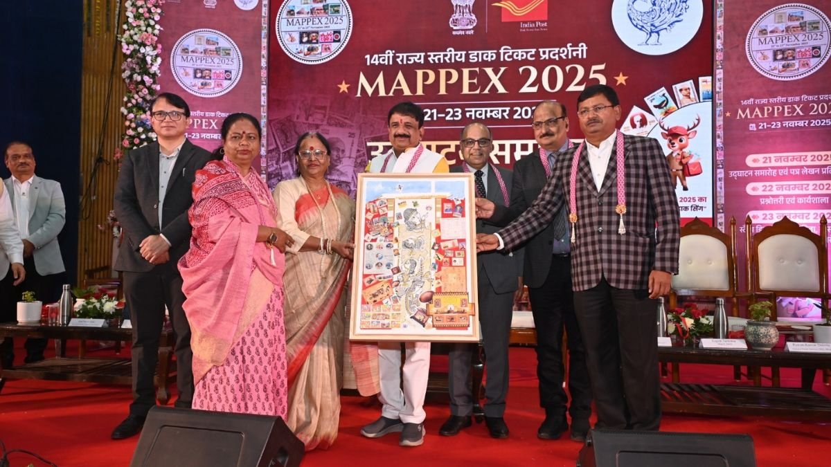 MAPPEX-2025 में स्व. शंकर प्रसाद ताम्रकार की स्मृति को मिला सम्मान, डाक विभाग ने जारी किया विशेष आवरण