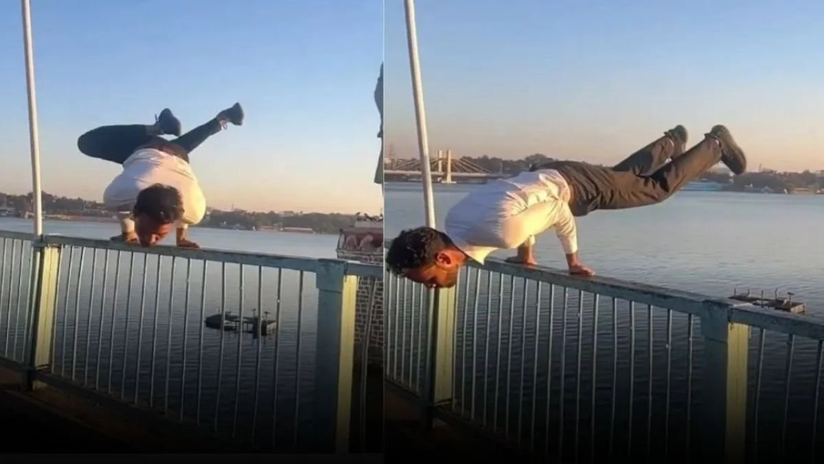 तालाब के ऊपर मौत से खेल, भोपाल VIP रोड पर स्टंट, Video वायरल