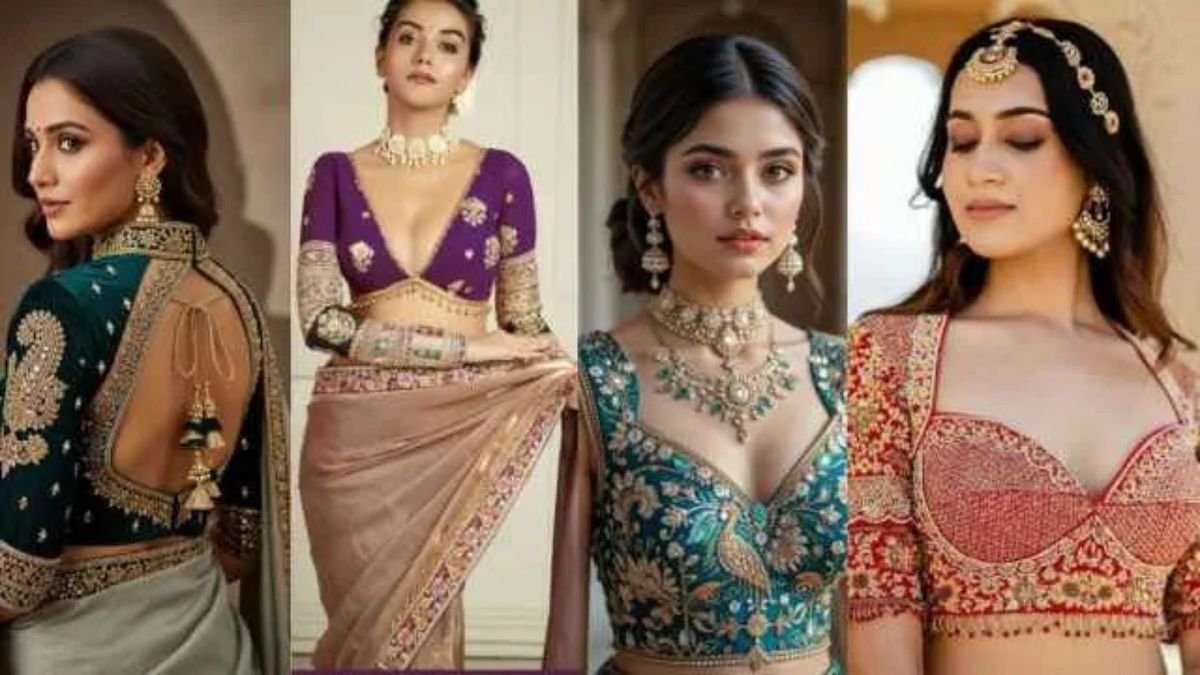 साड़ी के लिए फैशन और गर्माहट दोनों, ट्रेंडी विंटर ब्लाउज आइडियाज